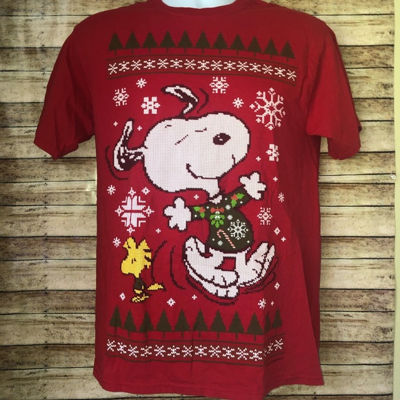 red snoopy shirt